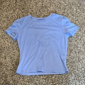 SHEIN Light Blue Short Sleeve Tee